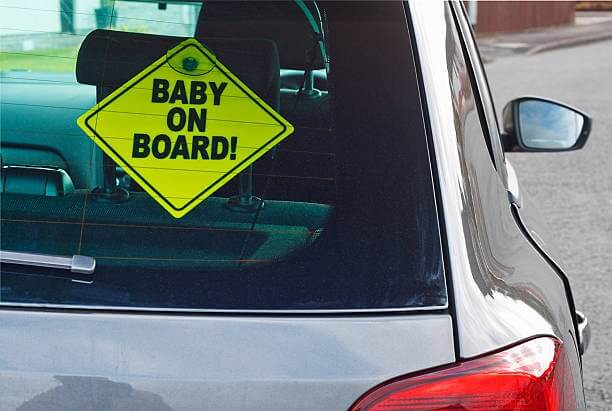 Baby On Board Signs on car